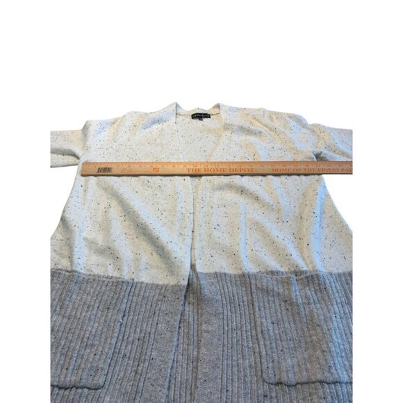 Love Ellie ColorBlock Gray and White Open Cardigan Size Large - Picture 6 of 7